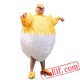 Adult Yellow Chicken Inflatable Blow Up Costume