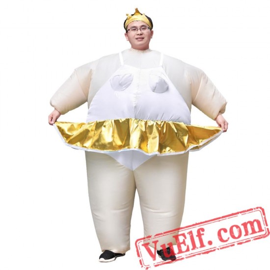 Adult Ballerina Inflatable Blow Up Costume