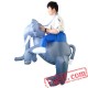 Adult Ride On Elephant Inflatable Blow Up Costume