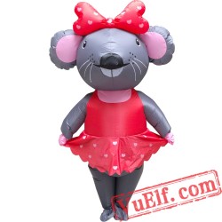 Adult Valentine'S Day Mouse Inflatable Blow Up Costume