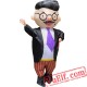 Adult Office Handsome Boss Inflatable Blow Up Costume