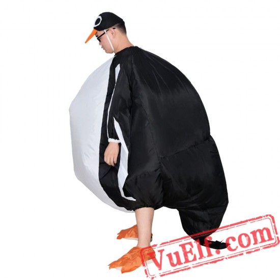 Adult Penguin Inflatable Blow Up Costume