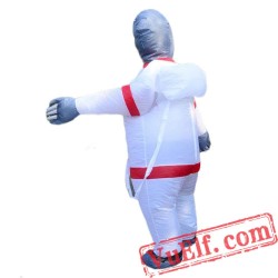 Spaceman Space Astronaut Mens Inflatable Blow Up Costume
