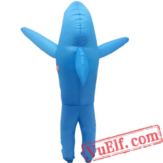 Adult Shark Inflatable Blow Up Costume