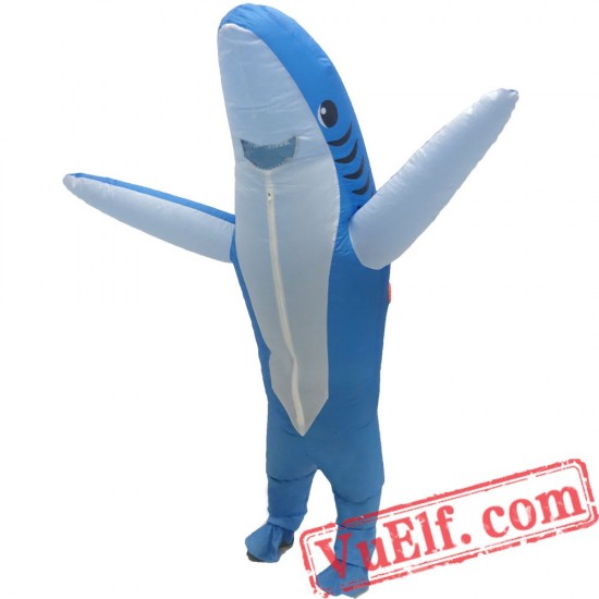 Adult Shark Inflatable Blow Up Costume