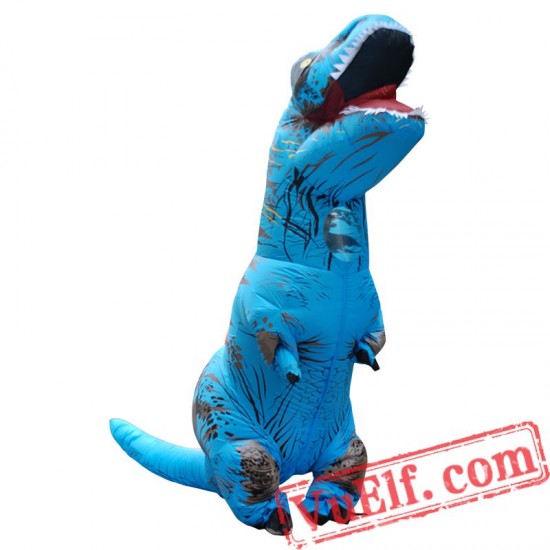 Adult T Rex Dinosaur Inflatable Blow Up Costume