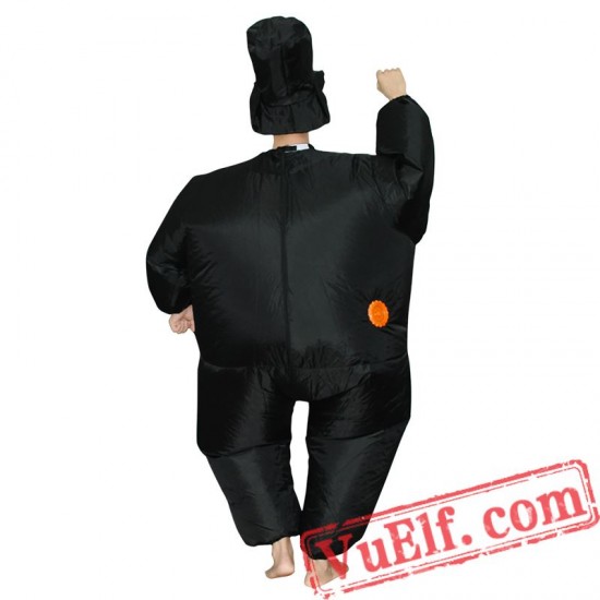 Black Suit Gentleman Inflatable Blow Up Costume