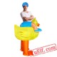 Adult Duck Ride On Inflatable Blow Up Costume