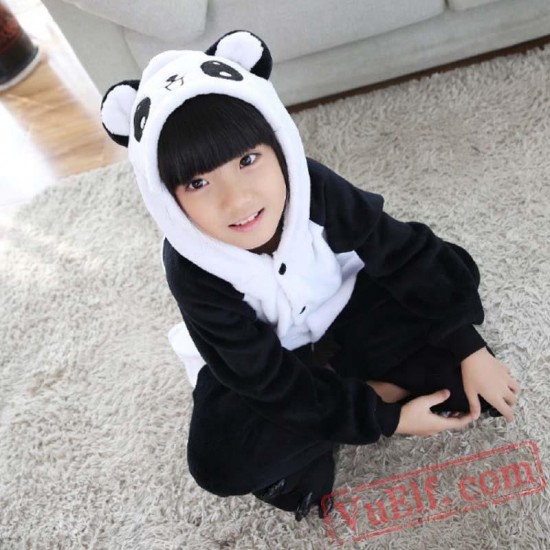 Panda Kids Animal Costume Kigurumi Onesie Pajamas