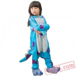 Kids Blue Cow Kigurumi Onesie Pajamas Kids Kigurumi Costumes