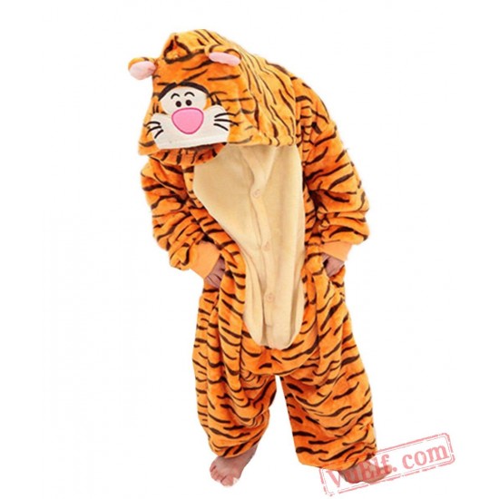 Kids Tiger Kigurumi Onesie Pajamas Kids Kigurumi Costumes