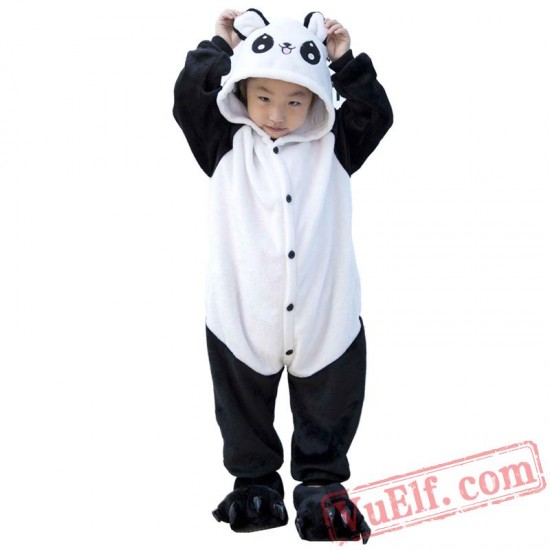 Kids Panda Kigurumi Onesie Pajamas Kids Kigurumi Costumes