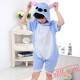 Blue Pink Stitch Onesie Pajamas - Summer Kids Kigurumi Onesies