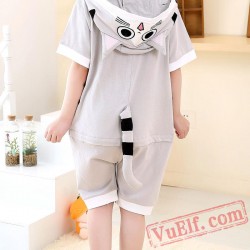 Cat Animal Onesie Pajamas - Summer Kids Kigurumi Onesies