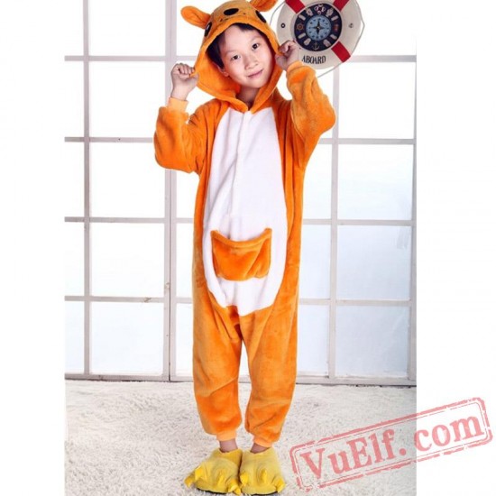 Kangaroo Kigurumi Onesie Pajamas Kids Costumes