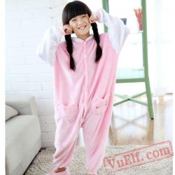 Hello Kitty Kigurumi Onesie Pajamas Kids Animal Costumes