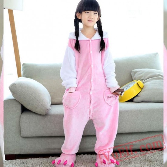 Hello Kitty Kigurumi Onesie Pajamas Kids Animal Costumes