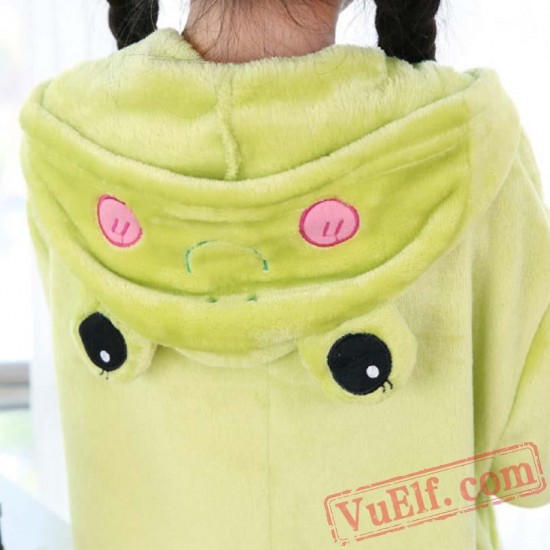 Frog Kigurumi Onesie Pajamas Kids Animal Costumes