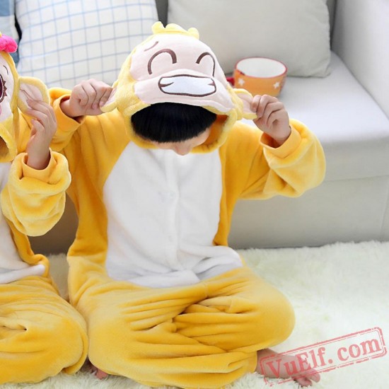 Monkey Kigurumi Onesie Pajamas Kids Animal Costumes