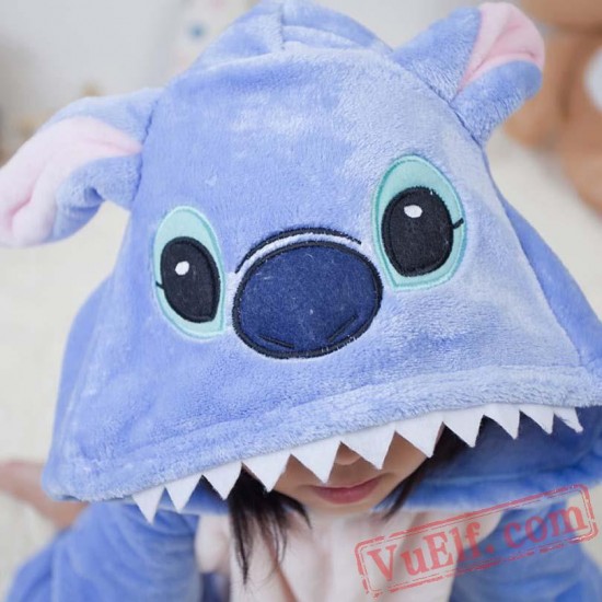 Stitch Kids Kigurumi Onesie Pajamas Animal Costumes