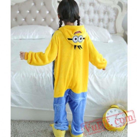 Minions Kigurumi Onesie Pajamas Kids Onesie Costumes