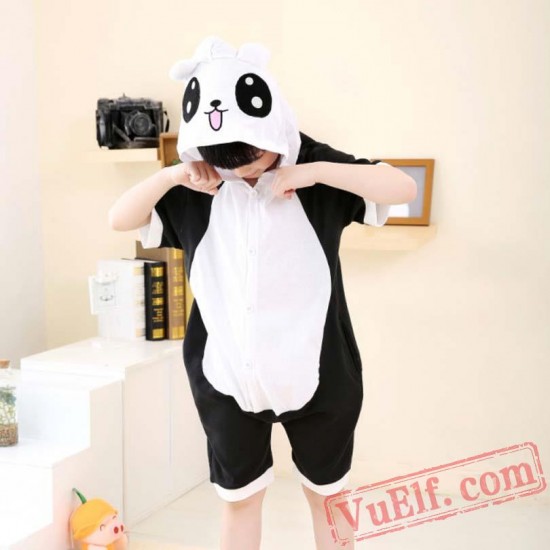 Kids Panda Kigurumi Onesie Pajamas - Summer Onesies