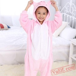 Pink Pig Kigurumi Onesie Pajama Costumes