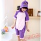 Purple Cat Kigurumi Onesies Kids Animal Onesie Costumes