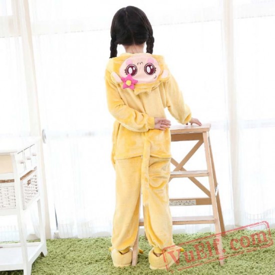 Kids Monkey Kigurumi Onesie Pajamas Animal Costumes