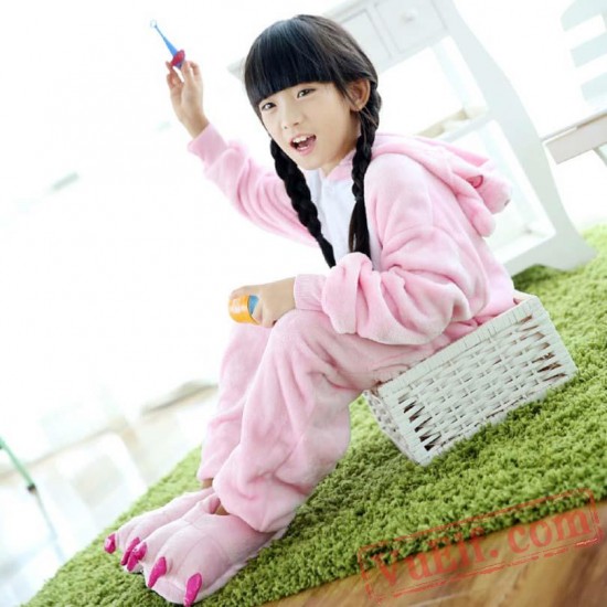 Pink Pig Kigurumi Onesie Pajamas Kids Costumes