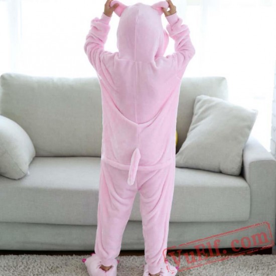 Pink Pig Kigurumi Onesie Pajamas Kids Costumes