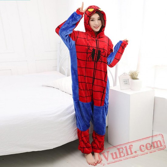 Spiderman Onesie Costume & Pajamas - Halloween Costumes