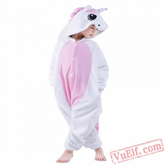 Pink Unicorn Onesie Costumes / Pajamas for Kids - Kigurumi Onesies