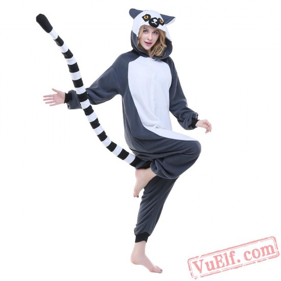 Ring Lemur Onesie Costumes / Pajamas for Adult - Kigurumi Onesies