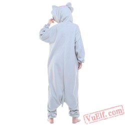 Grey Elephant Onesie Costumes / Pajamas for Adult - Kigurumi Onesies