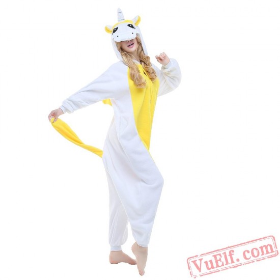 Yellow Unicorn Onesie Costumes / Pajamas for Adult - Kigurumi Onesies