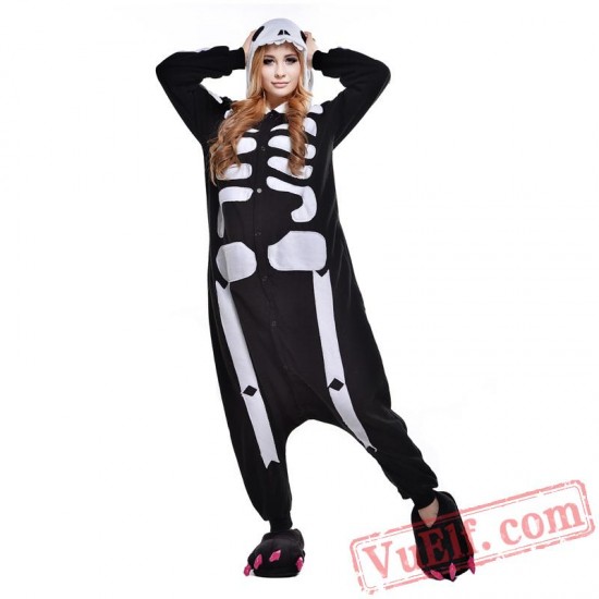 Skull Skeleton Onesie Costumes / Pajamas for Adult - Kigurumi Onesies