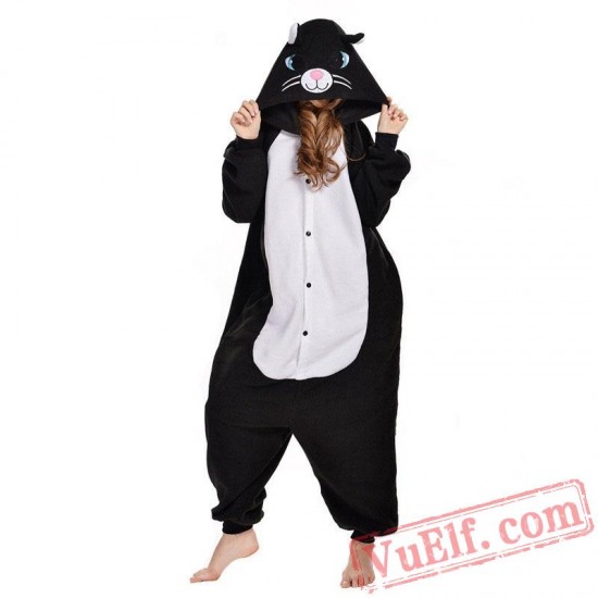 Black Cat Onesie Costumes / Pajamas for Adult - Kigurumi Onesies