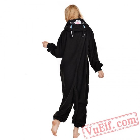 Black Cat Onesie Costumes / Pajamas for Adult - Kigurumi Onesies