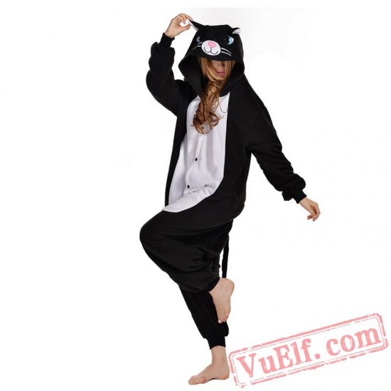 Black Cat Onesie Costumes / Pajamas for Adult - Kigurumi Onesies