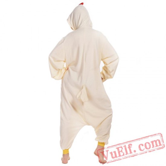 White Chicken Onesie Costumes / Pajamas for Adult - Kigurumi Onesies