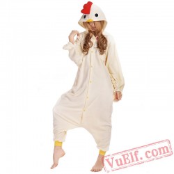 White Chicken Onesie Costumes / Pajamas for Adult - Kigurumi Onesies