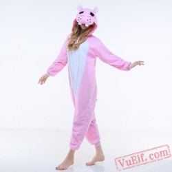 Pink Hippo Onesie Costumes / Pajamas for Adult - Kigurumi Onesies