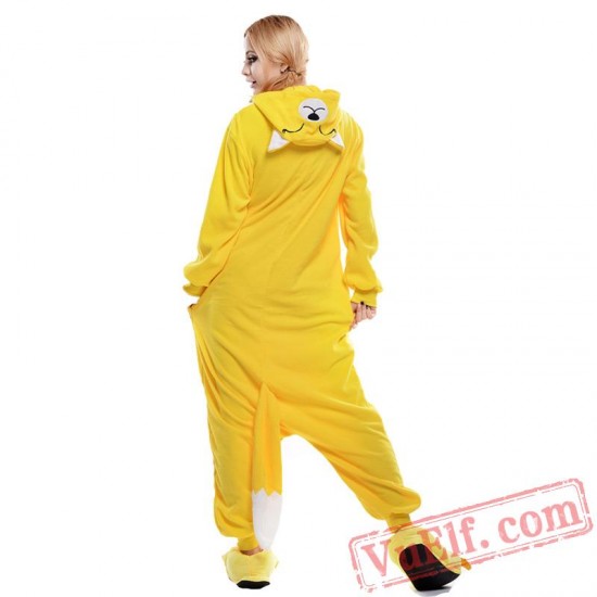 Yellow Fox Onesie Costumes / Pajamas for Adult - Kigurumi Onesies