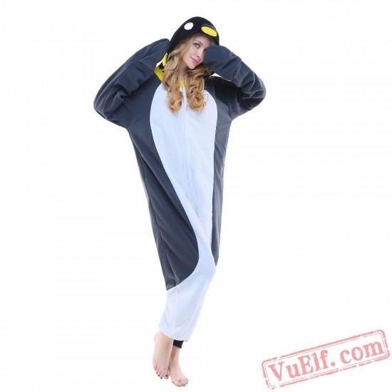 Grey Penguin Onesie Costumes / Pajamas for Adult - Kigurumi Onesies