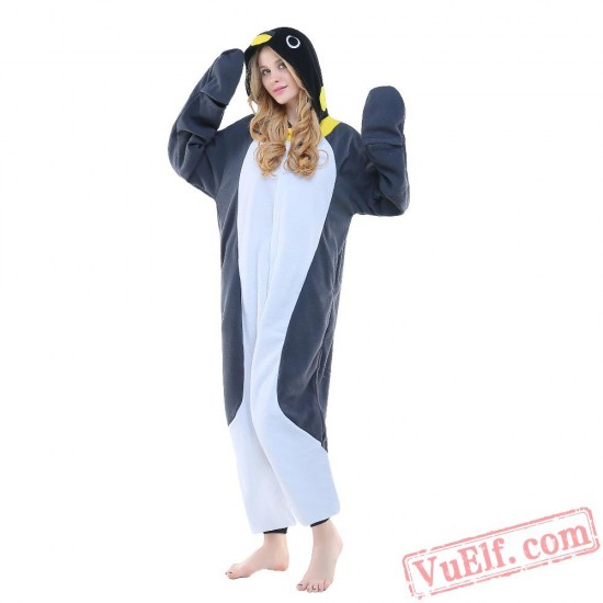 Grey Penguin Onesie Costumes / Pajamas for Adult - Kigurumi Onesies