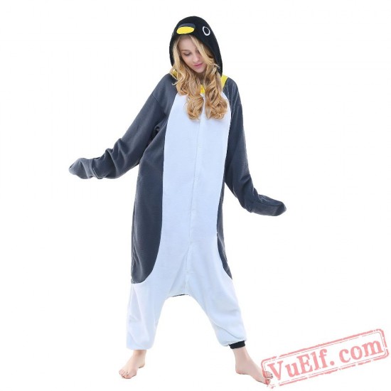 Grey Penguin Onesie Costumes / Pajamas for Adult - Kigurumi Onesies