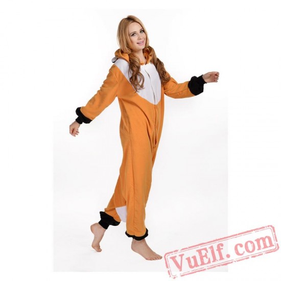 Brown Fox Onesie Costumes / Pajamas for Adult - Kigurumi Onesies