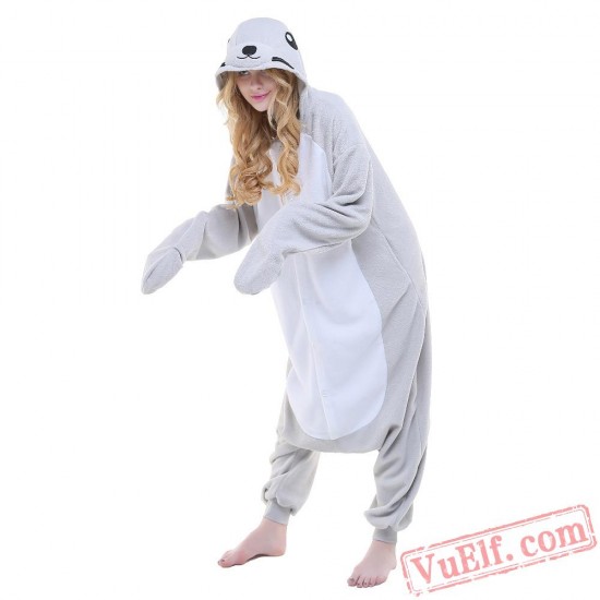 Grey Seal Onesie Costumes / Pajamas for Adult - Kigurumi Onesies