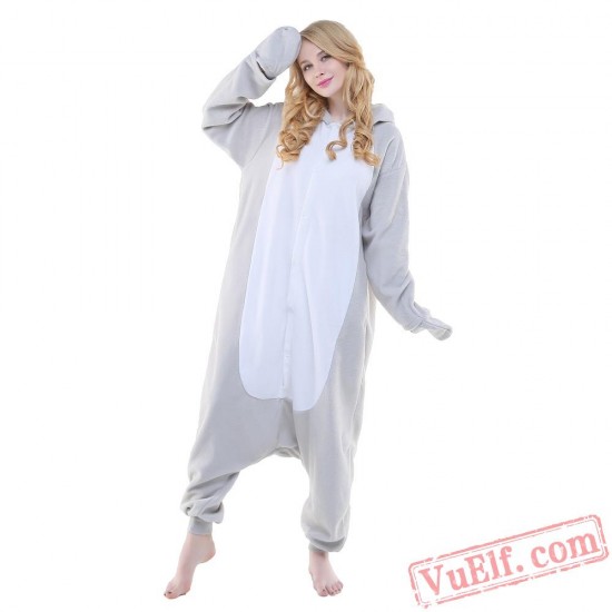 Grey Seal Onesie Costumes / Pajamas for Adult - Kigurumi Onesies